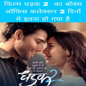 Film dhadak 2 ka box office collection 2 day me itna ho gaya hai padhiye review