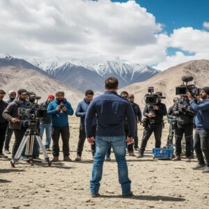 Salman Khan ne Battle of galwan ki ladai Ladakh se shuru kar di hai director apurv lakhiya ne share ki photo