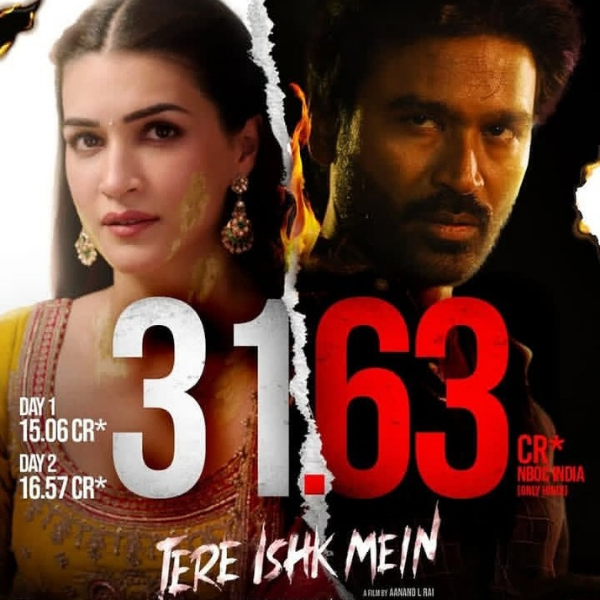 Janiye Dhanush aur Kriti sanon ki film Tere Ishq mein movie ka 3 day box office collection