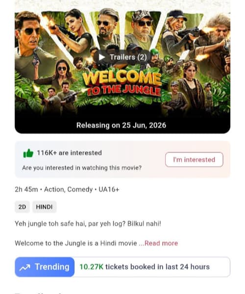 Welcome To The Jungle Advance Booking kya akshy Kumar ki mega comedy todegi Box Office ke sare record